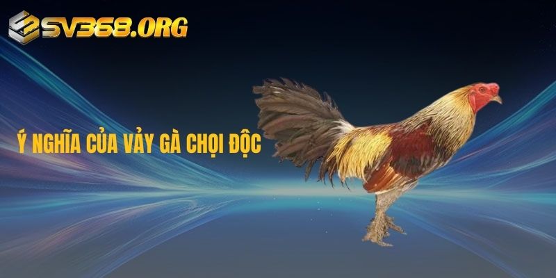 Ý nghĩa của vảy gà chọi độc